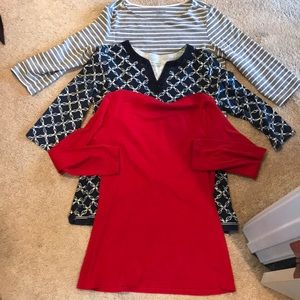 Bundle of 3 women’s tops sz large